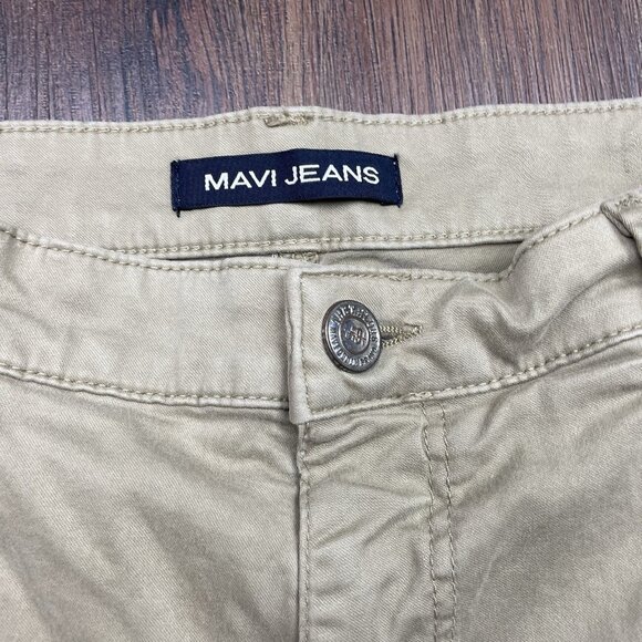 Mavi Matt Jeans Mens Relaxed 38x32 Straight Leg Khaki Denim Pants Stretch Casual - Picture 5 of 11